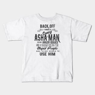 Crazy Asha'man (Dark) Kids T-Shirt